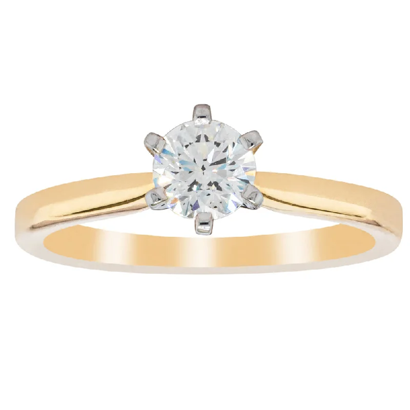 18ct Yellow Gold .50ct Diamond Capri Ring