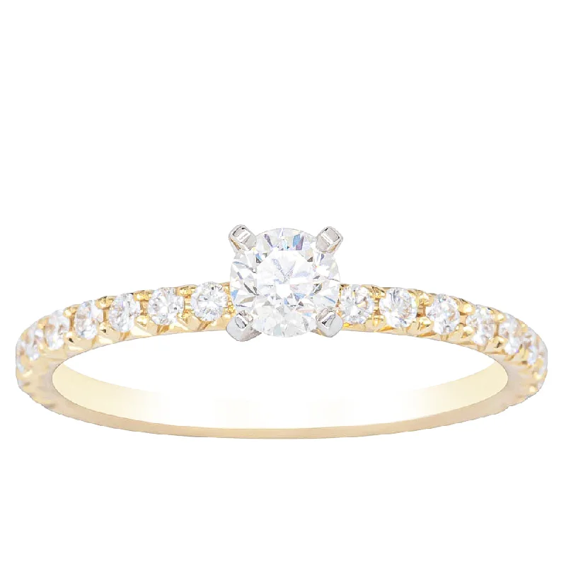 18ct Yellow Gold .31ct Diamond Comet Ring