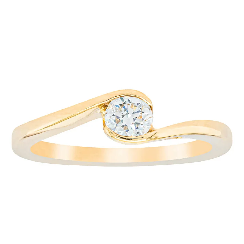 18ct Yellow Gold .30ct Diamond Embrace Ring