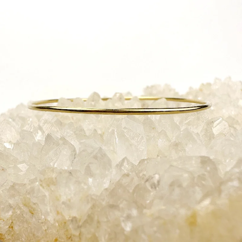 Rounded Gold Bangle