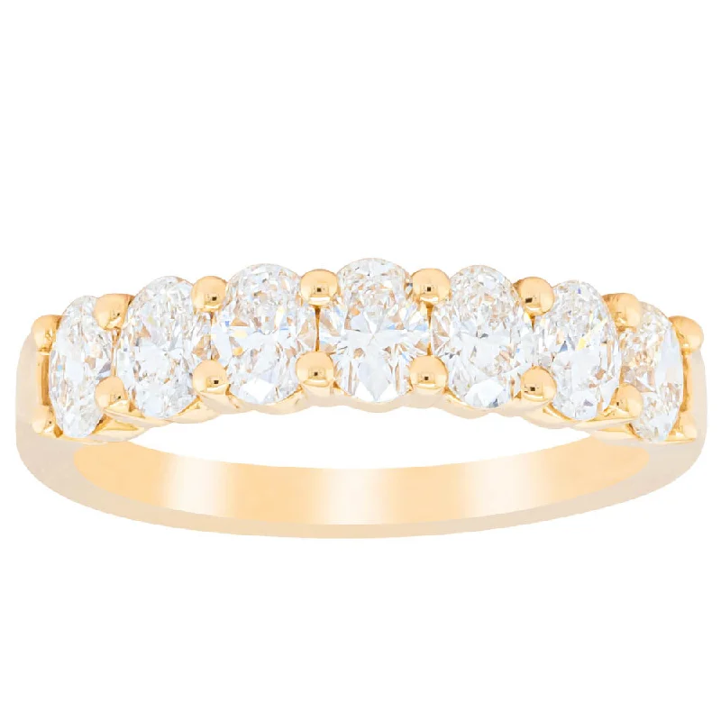 18ct Yellow Gold 1.33ct Oval Cut Diamond Panorama Ring