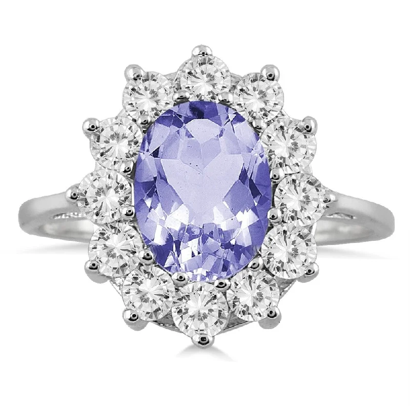 Tanzanite and Diamond Ring