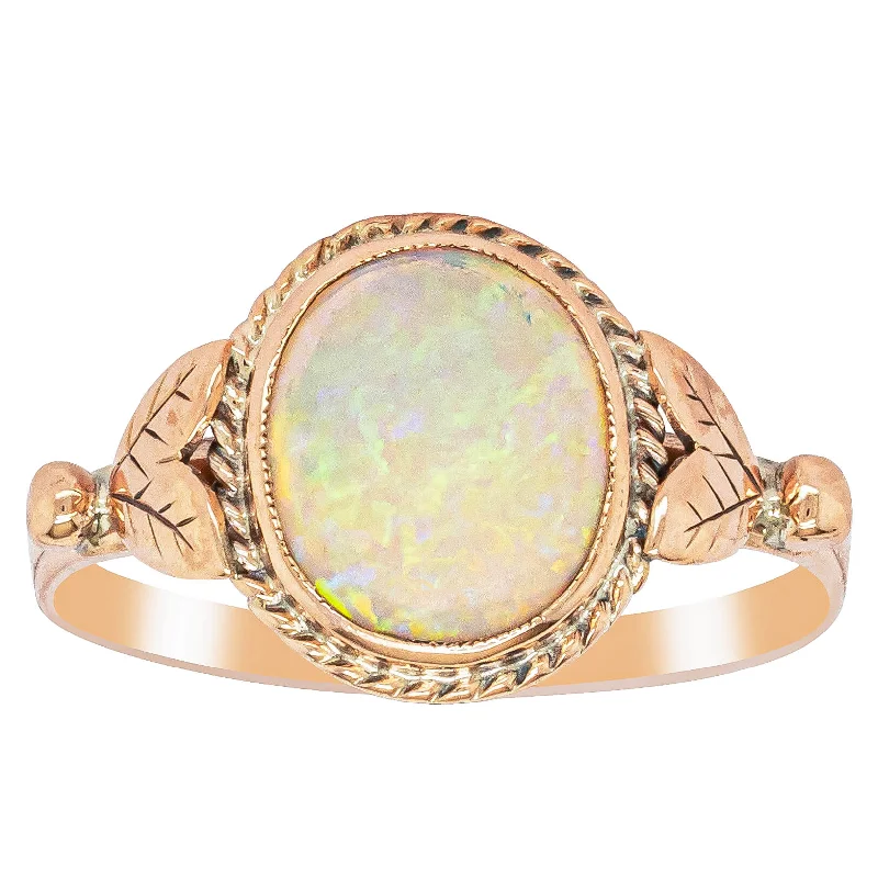 Deja Vu 9ct Rose Gold Opal Ring