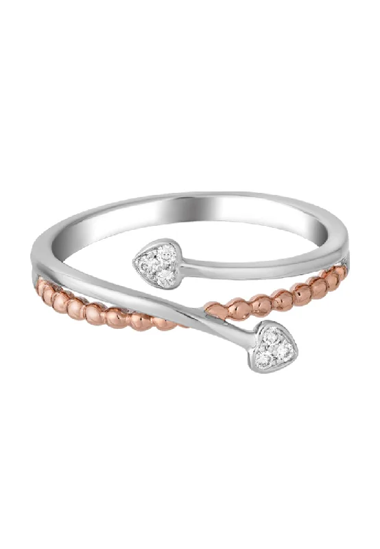 TOMEI Beyond Brilliance Diamond Ring, White+Rose Gold 585 (R4950WR)