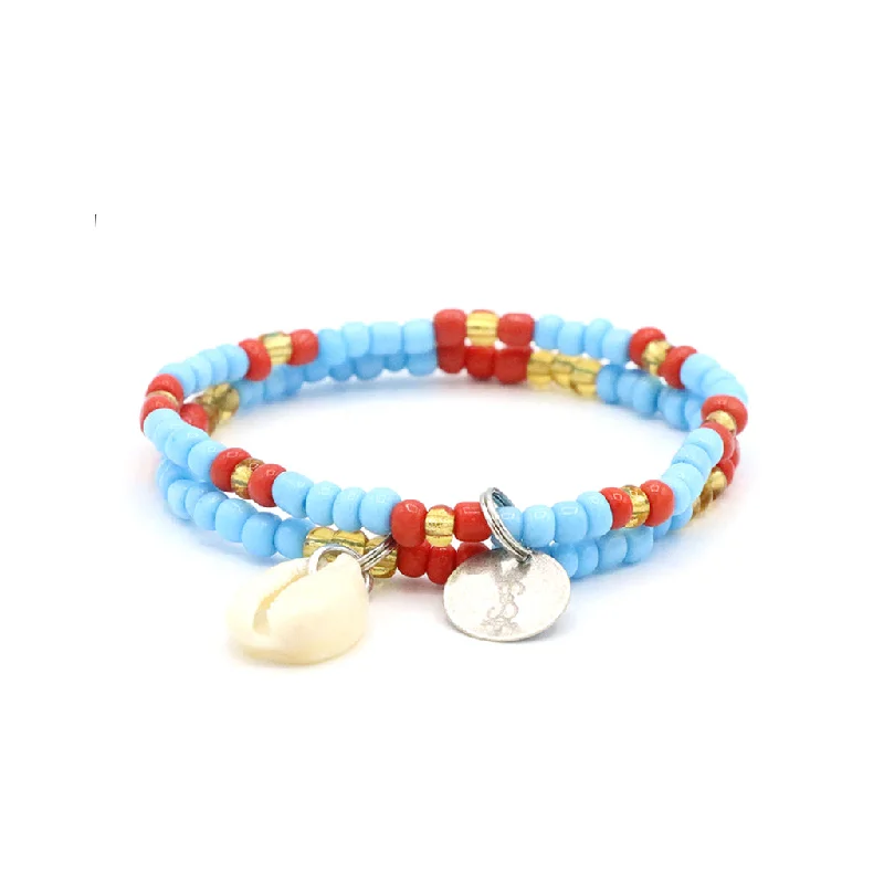 Navajo Cowrie Shell Bracelet Set