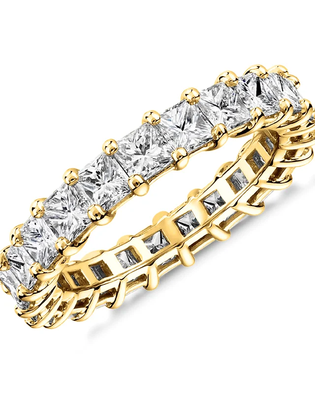 Princess Cut Eternity Band