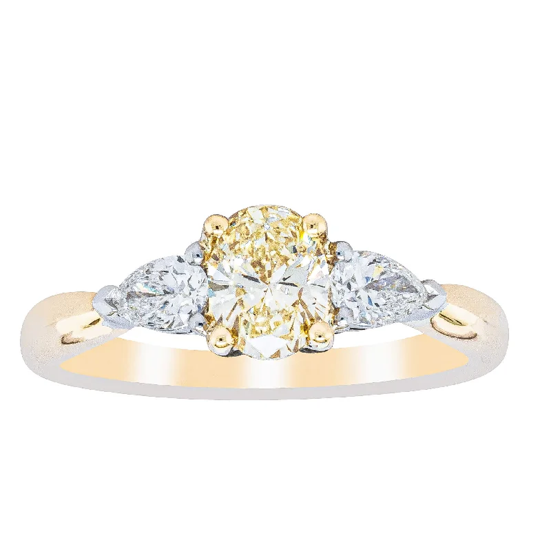 18ct Yellow Gold .67ct Yellow Diamond Ayla Ring