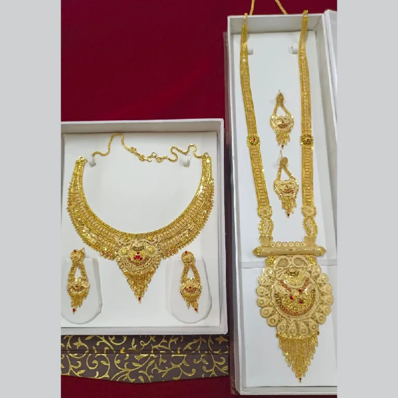 Pari Art Jewellery Forming Double Necklace Set