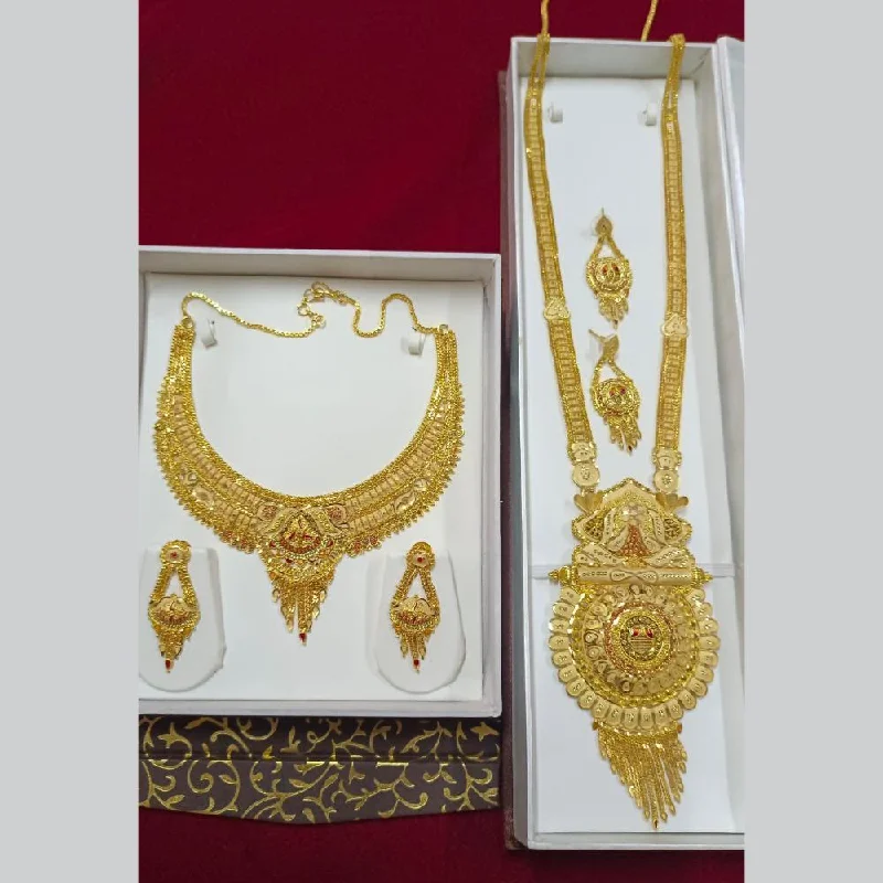 Pari Art Jewellery Forming Double Necklace Set