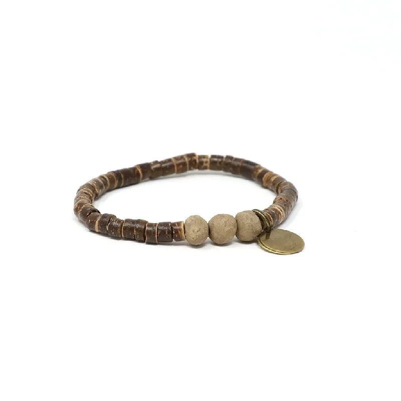 Tan Coconut Pipeline Bracelet