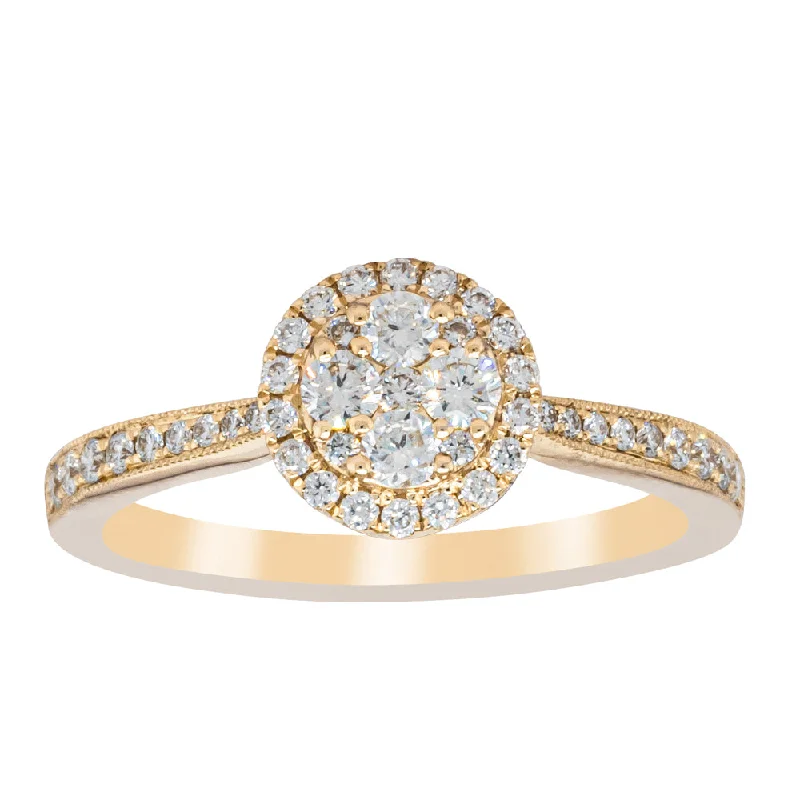 14ct Yellow Gold .44ct Diamond Phoebe Ring