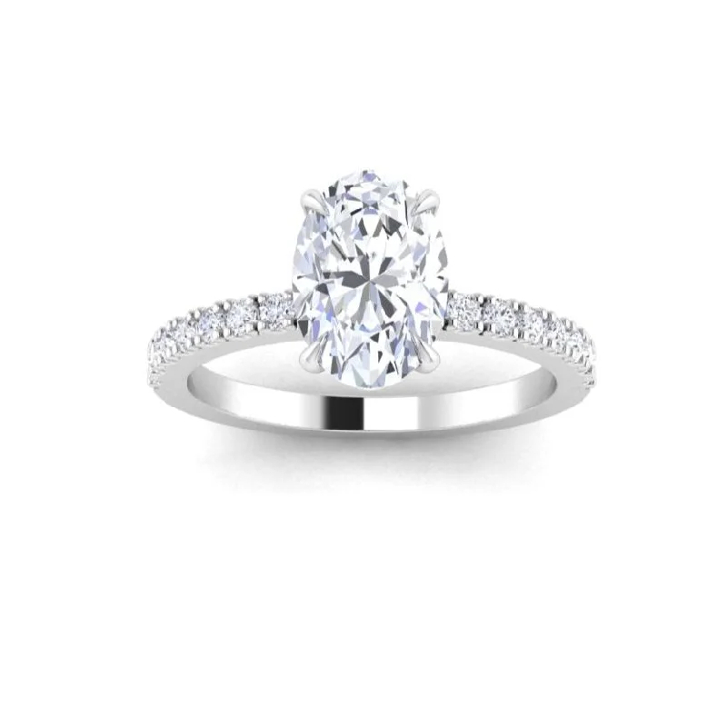 Oval Cut Solitaire Engagement Ring