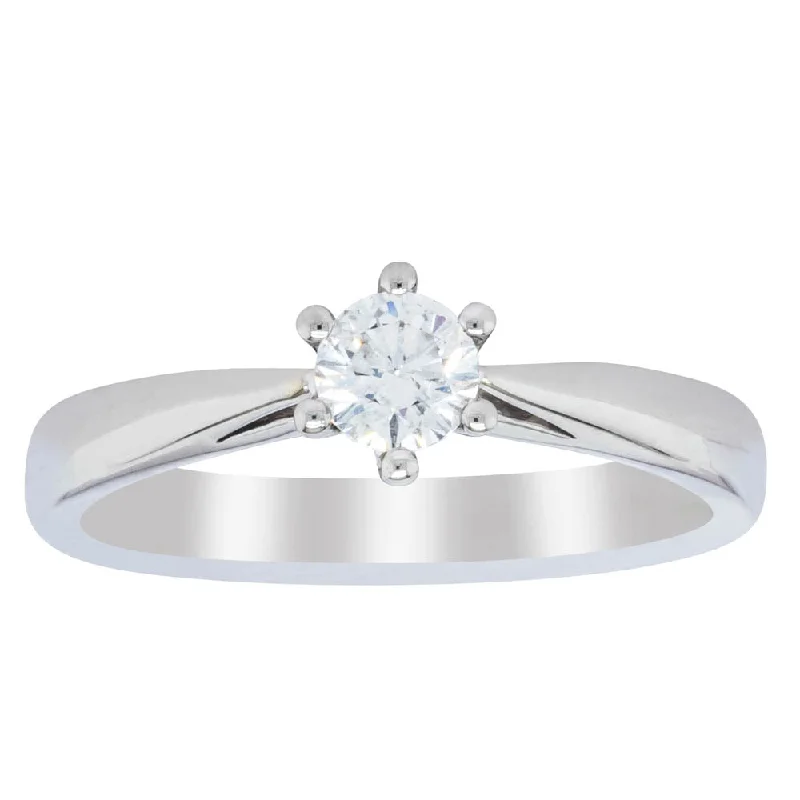 Deja Vu Platinum .34ct Diamond Solitaire Ring