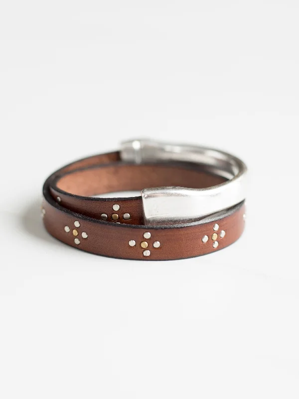 Italian Studded Wrap Bracelet