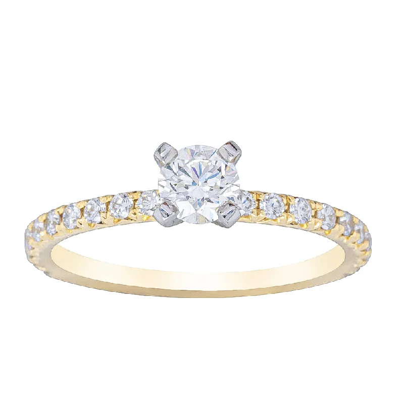 18ct Yellow Gold .43ct Diamond Comet Ring