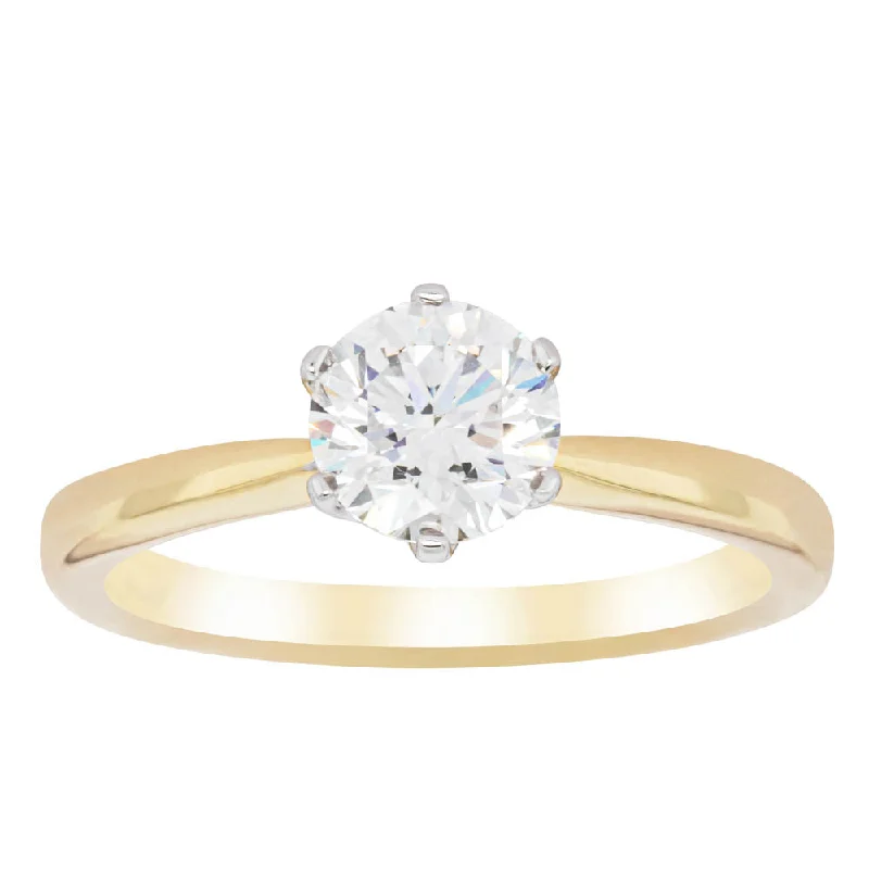 18ct Yellow Gold 1.01ct Diamond Nova Ring