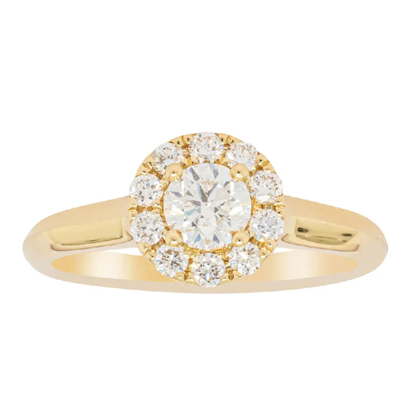 18ct Yellow Gold .40ct Diamond Eclipse Ring