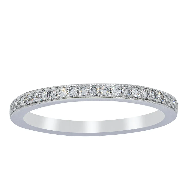 14ct White Gold Diamond Phoebe Band