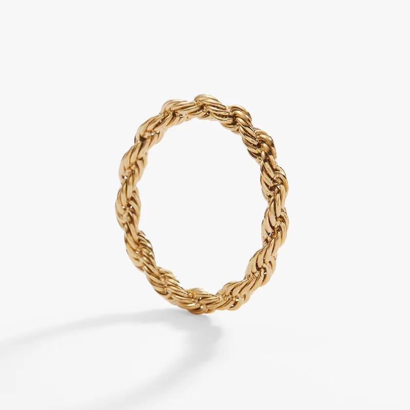 French Rope Chain Ring