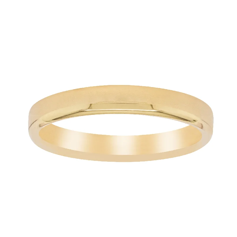 18ct Yellow Gold 3mm Band