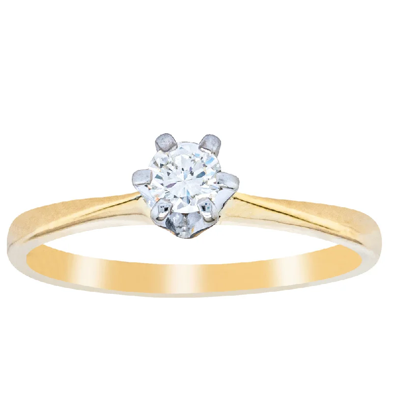 Deja Vu 18ct Yellow Gold .06ct Diamond Ring