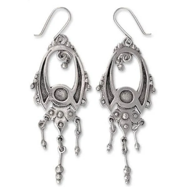 Handmade Sterling Silver 'Fortune' Earrings (Mexico)