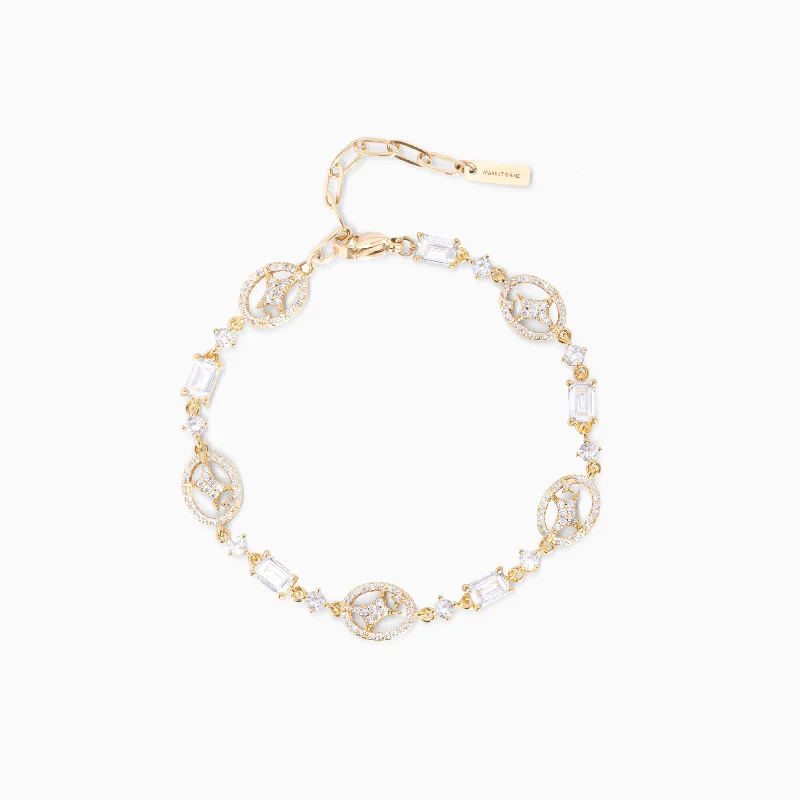 Bracelet Iced signature doré