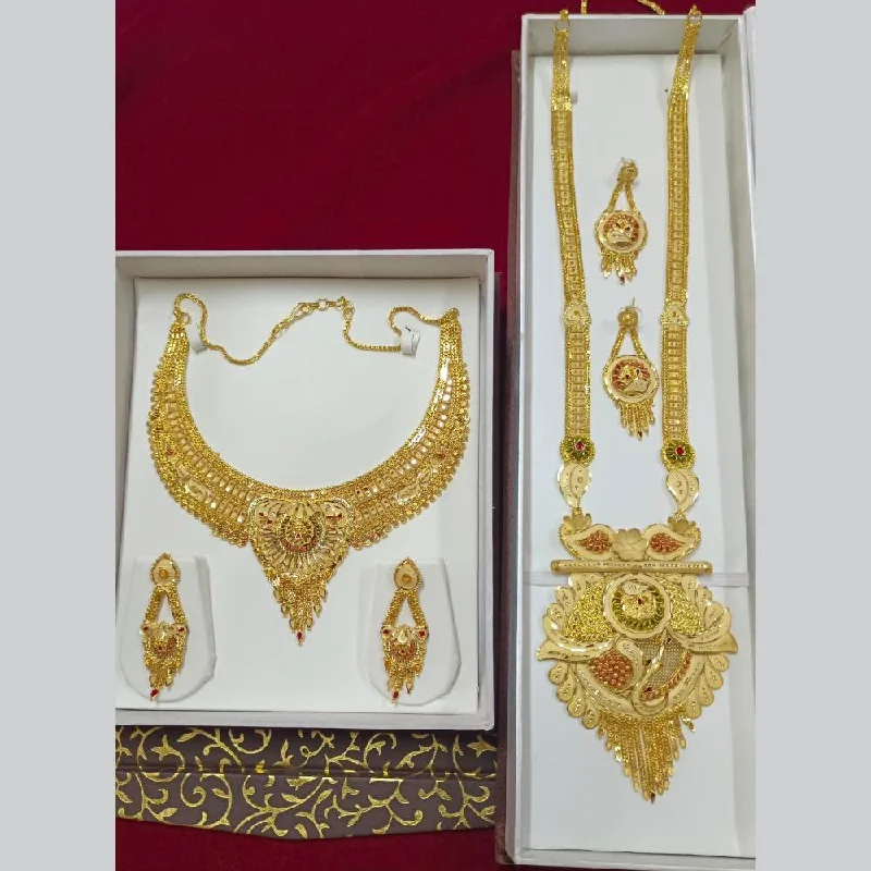 Pari Art Jewellery Forming Double Necklace Set