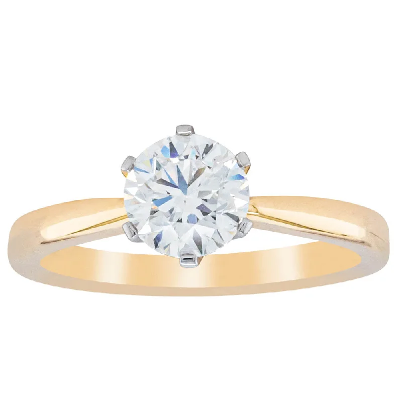 18ct Yellow Gold 1.01ct Diamond Nova Ring